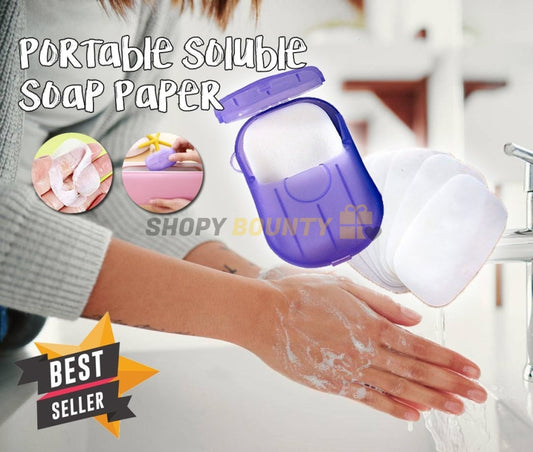 Portable Soluble Soap Paper Full